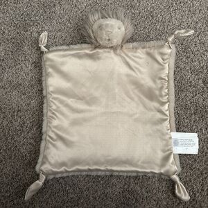 Pottery Barn Kids Uni Baby Lion Thumbie Lovey Security Silky Blanket Toy Plush